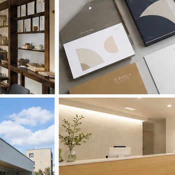 余白デザイン室のロゴ展開